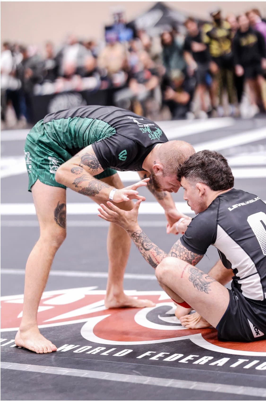 Coach Stephen on the competition mats